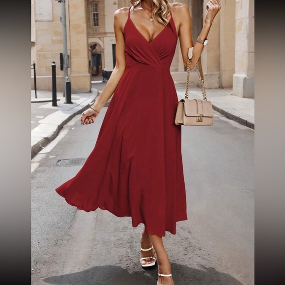 Luxe crisscross tie back dress - Picture 8 of 16